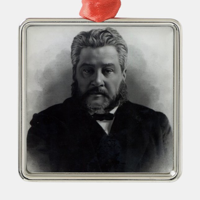 Ehrwürdiger Charles Haddon Spurgeon Silbernes Ornament (Vorne)