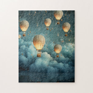 Ehtereal Watercolor Hot Air Balloons