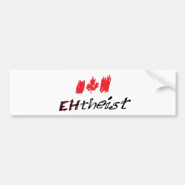 EHTheist (Atheist) Autoaufkleber (Vorne)