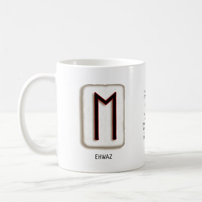 Ehwaz RuneStone-Tasse Kaffeetasse (Links)