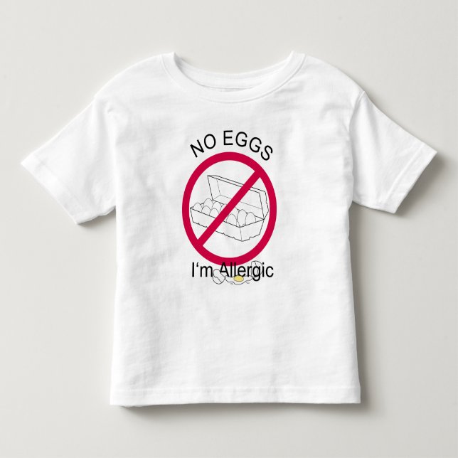 Ei-Allergie Kleinkind T-shirt (Vorderseite)