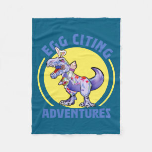 Ei Aufregende Abenteuer Ostern T Rex Dinosaurier H Fleecedecke