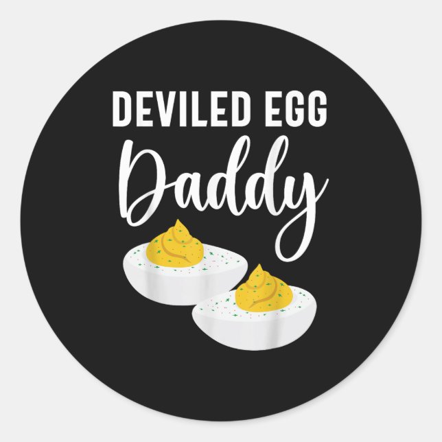 Ei Daddy Men Frauen Kinder Runder Aufkleber (Vorderseite)