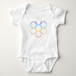Ei des Lebens Chakra Baby Strampler
