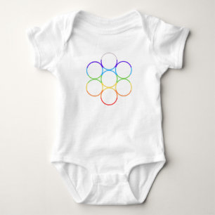 Ei des Lebens Chakra Baby Strampler