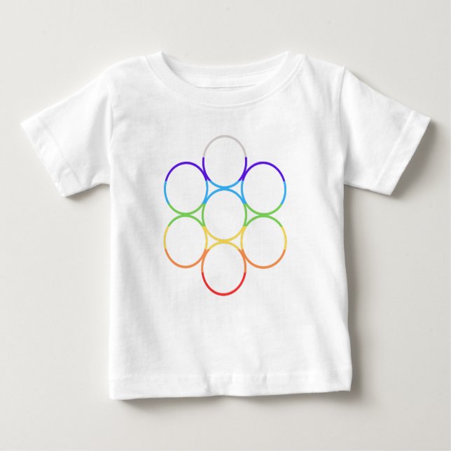Ei des Lebens Chakra Baby T-shirt (Vorderseite)