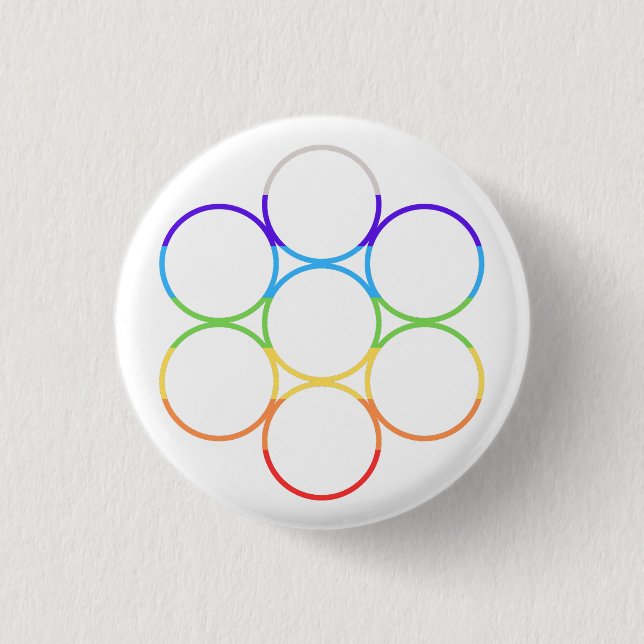 Ei des Lebens Chakra Button (Vorderseite)