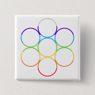 Ei des Lebens Chakra Button