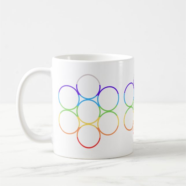 Ei des Lebens Chakra Kaffeetasse (Links)