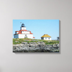 Ei-Felsen-Leuchtturm eingewickelter Leinwand-Druck Leinwanddruck