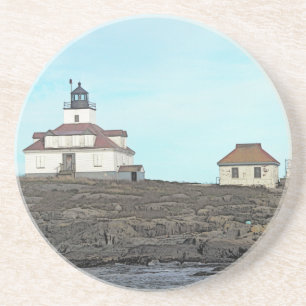 Ei-Felsen-Leuchtturm Sandstein Untersetzer