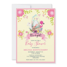 Ei, Flamingo, Bunny und Blume Babydusche