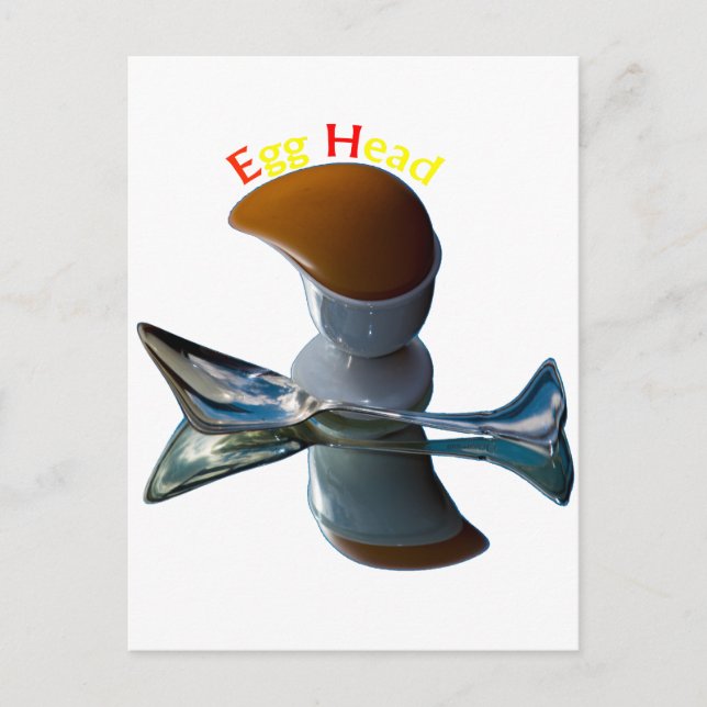 Ei Head Quirky Designs Postkarte (Vorderseite)