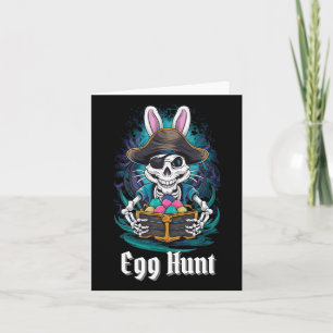 Ei Hunt Skeleton Bunny Pirate Rabbit Boys Oster Karte
