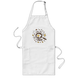 Ei in Pan Illustration - Köstliches Frühstück Art Lange Schürze