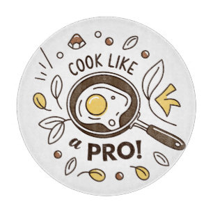 Ei in Pan Illustration - Köstliches Frühstück Art Schneidebrett
