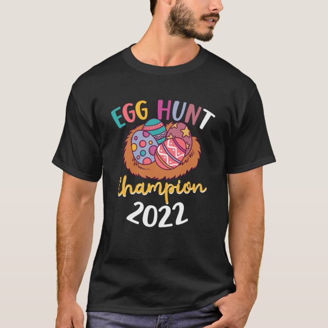 Ei-Jagd Champion 2022 Festival Ostervogel's Nest T-Shirt (Vorderseite)