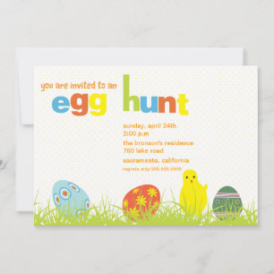 Ei-Jagd - Ostern-Party Einladung