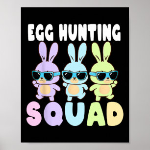 Ei Jagdplatz Funny Oaster Bunnies Ei Hunt Poster