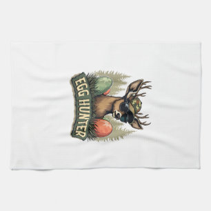 Ei Jäger Hirsch Bock Frohen Ostertag Eier Jungen K Geschirrtuch