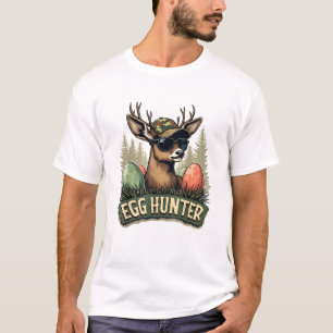 Ei Jäger Hirsch Bock Frohen Ostertag Eier Jungen K T-Shirt