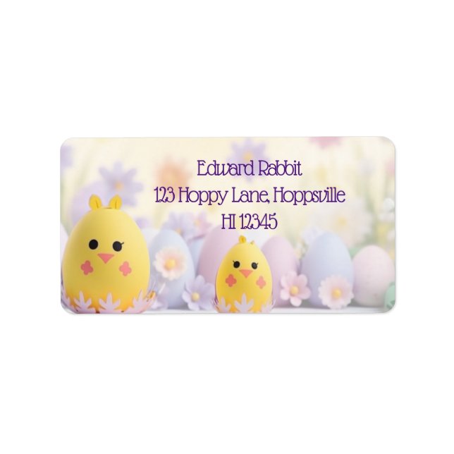 Ei-Keller-Post: Einzigartiges Ostern Adressaufkleber (Vorne)