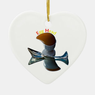 Ei Kopf Verrückte Designs Keramik Ornament
