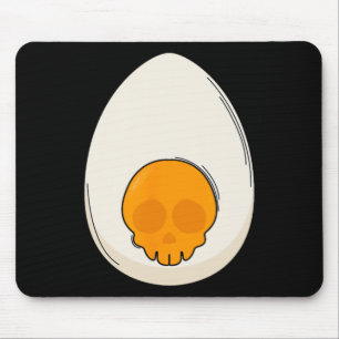 Ei-Kostüm-Teufelshorn Halloween-Liebe Ei Mousepad