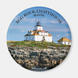 Ei Rock Lighthouse, Bar Harbour Maine Round Magnet