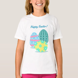 Ei-Rüsche-T - Shirt Mädchen-glücklicher Ostern