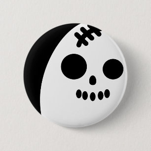 Ei skull-Halloween Button