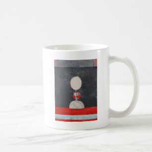 Ei über Rot und Schwarzem Kaffeetasse