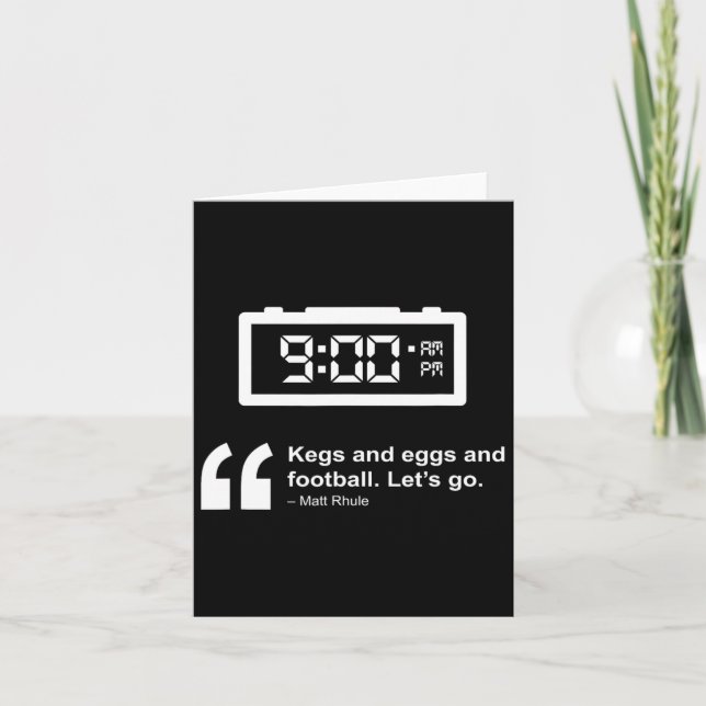 Ei und Ei und Fußball Karte (Vorderseite)