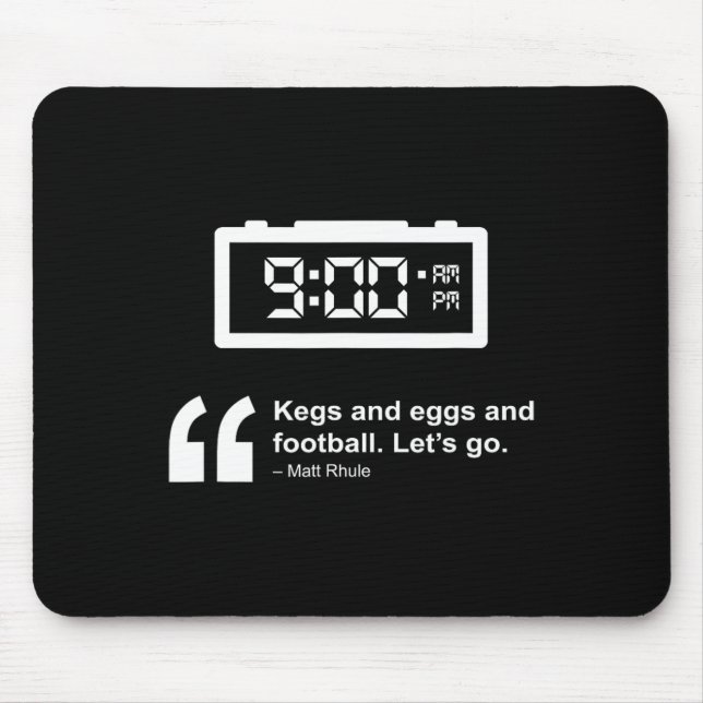 Ei und Ei und Fußball Mousepad (Vorne)