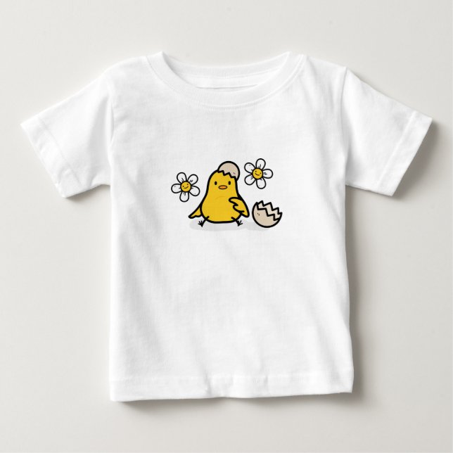 Ei und Küken Baby T-shirt (Vorderseite)