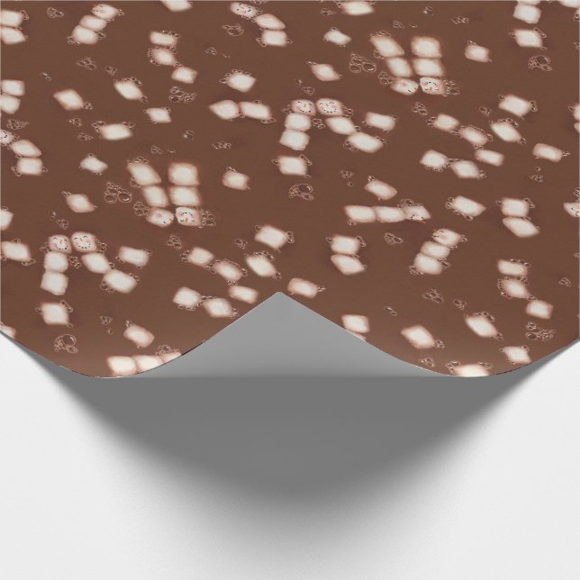 Eibisch-Schneemann-Packpapier Geschenkpapier (Ecke)