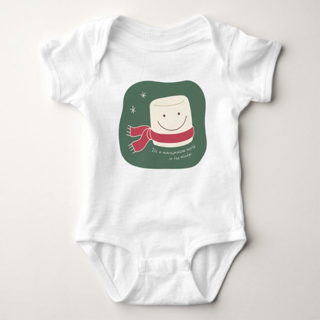 Eibisch-WeihnachtsShirt Baby Strampler (Vorderseite)