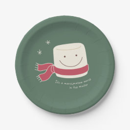 Eibisch-WeltweihnachtsParty-Papierplatte Pappteller