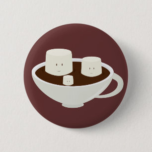 Eibische in der heißen Schokolade Button