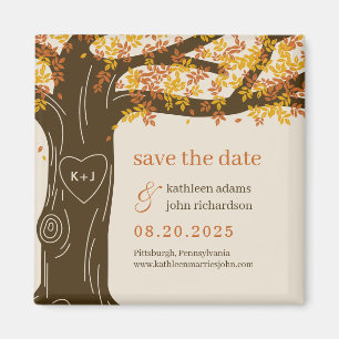 Eiche EDITABLE COLOR Save-The-Date-Magnet Magnet