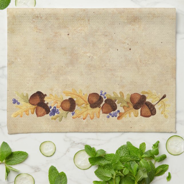 Eichel - Geschirrtuch (Gefaltet)