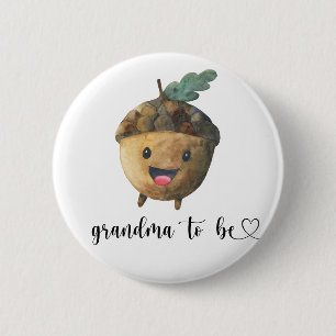 Eichel - Oma wird Baby Shower Button