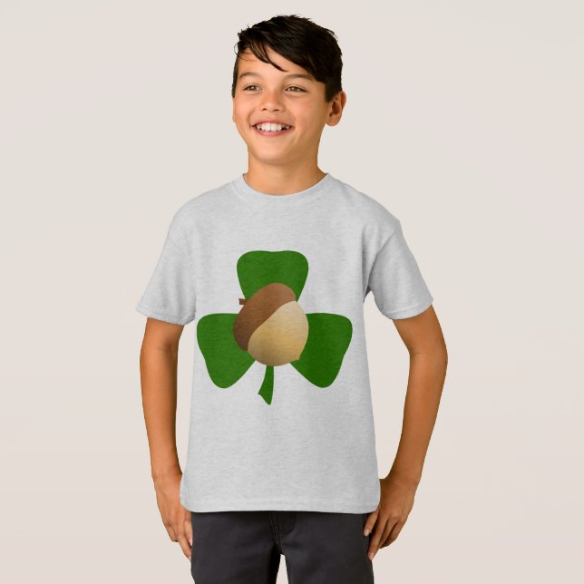 Eichel-und Kleeblatt-Shirt T-Shirt (Vorne ganz)
