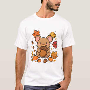 Eichelmäuse-Ernte Süße Herbstkunst T-Shirt