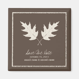 Eichen-Blätter Hochzeit im Herbsts-Browns Save th Magnet