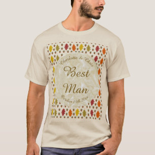 Eichen Blätter und Acorns Herbsthochzeit maßgeschn T-Shirt