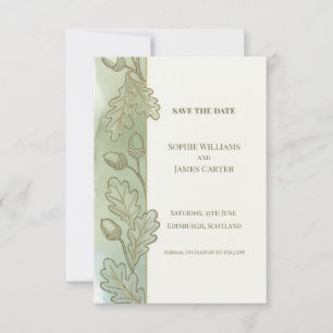 Eichen-Eichel-Save-the-Date-Karte Save The Date