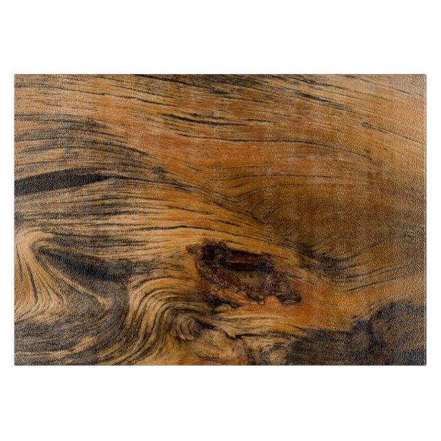 Eichen-Holz-dekoratives Glasschneiden-Brett Schneidebrett (Vorderseite)