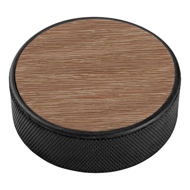Eichen-Holz-Korn-Blick TANs Brown natürlicher Eishockey Puck (3/4)