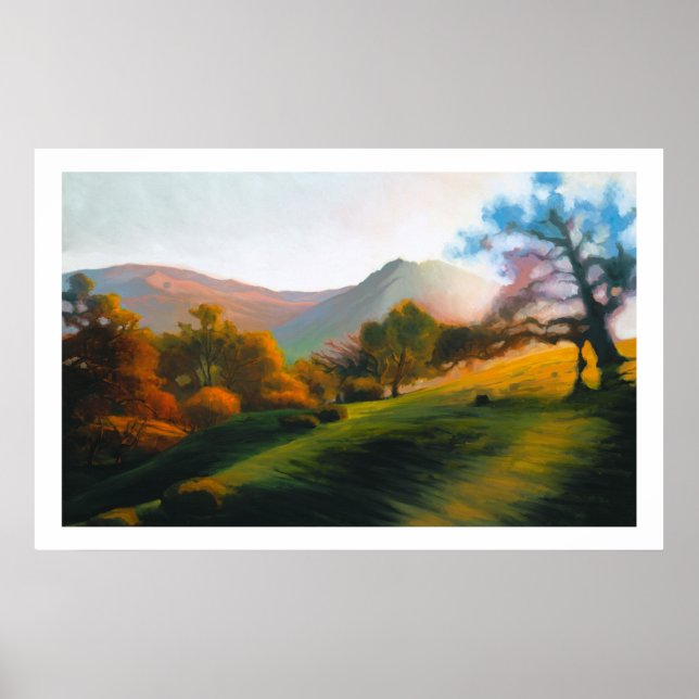 Eichen im Poly Canyon Poster (Vorne)